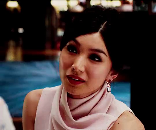 Crazy Rich Asians Gemma Chan, expression in her eyes short MP4 video