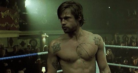 Brad Pitt in the boxing ring short MP4 video