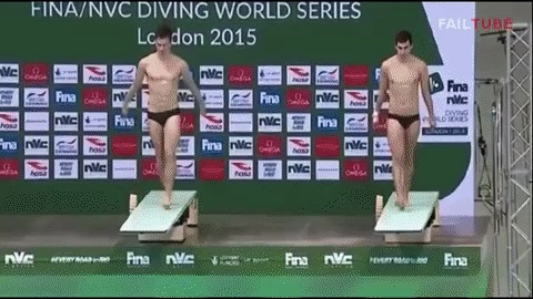 Diving failed short MP4 video