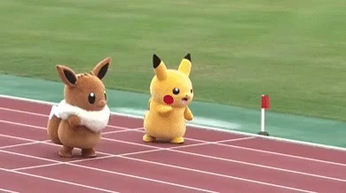 Pikachu race walk short MP4 video