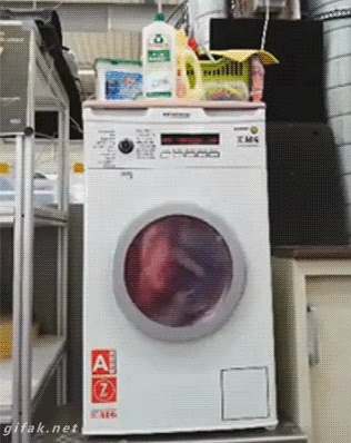 This washing machine, oh no, the refrigerator is a bit cool short MP4 video