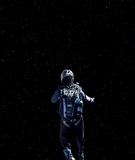 astronaut in starry sky short MP4 video
